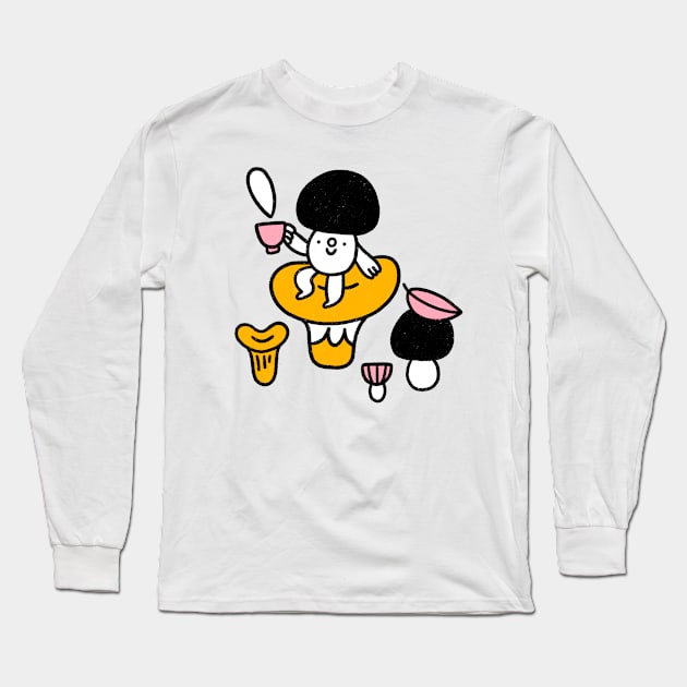 Funny mushroom character Long Sleeve T-Shirt by Stolenpencil